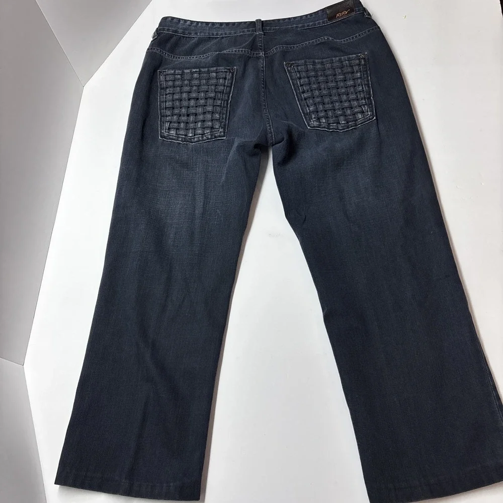 Y2K RSRV woven pocket ‎ Button fly Mens Jeans Blue 36x32